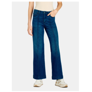 Women's Wide Leg Jeans with Seam Details, Available in Regular,